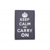 3D-Inc Naszywka 3D - Keep Calm And Carry On - czarna