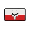 3D-Inc Naszywka Flag Skull POLAND 2
