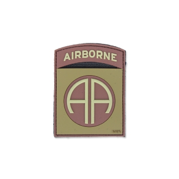 101 Inc. - Naszywka 3D - Airborne 82nd - Brązowy