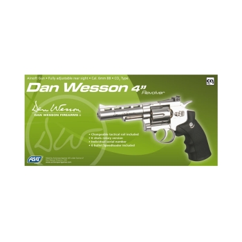 ASG - Dan Wesson 4'' - Revolver - Srebrny - 16181