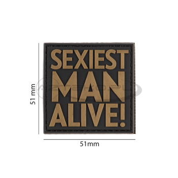 JTG - 3D PVC patch - Sexiest Man Alive - Black