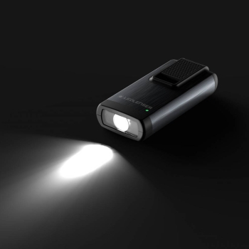 Ledlenser - Latarka LED akumulatorowa / brelok K6R - 400 lm - Z trybem czerwonym - Szara - 502577