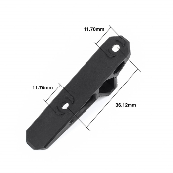 Metal - Aluminiowy chwyt Hand Stop na Key-Mod i M-Lok - Black