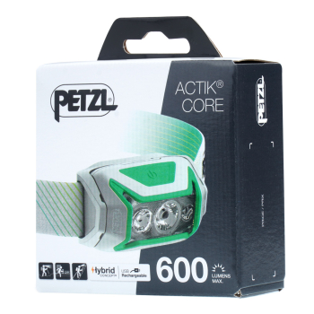 Petzl - Latarka czołowa LED akumulatorowa Actik Core - 600 lm - Zielona - E065AA02