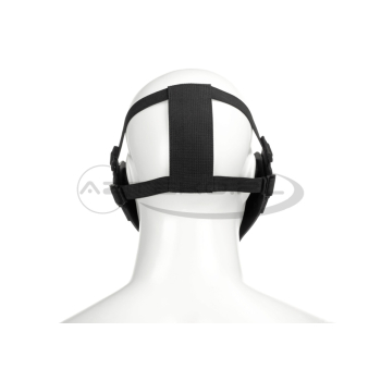 Pirate Arms - Warrior Steel Half Face Mask - Black