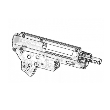 Retro Arms - Dwudzielny, wzmocniony szkielet gearboxa v.2 z systemem QSC z komorą hop-up