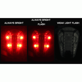 WoSport - Światło Sygnalizacyjne do Hełmu - TAN (czerwone światło + IR)