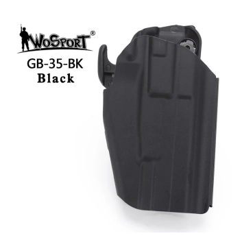 WoSport - Uniwersalna Kabura na Pas GB35 Full Size (Glock 17, P226, M92F) - Black