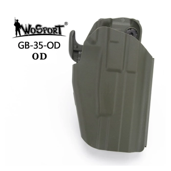 WoSport - Uniwersalna Kabura na Pas GB35 Full Size (Glock 17, P226, M92F) - Olive Drab