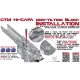 CTM - Aluminiowy zamek CNC typu SPLIT do TM Hi-Capa 5.1 - Black