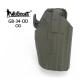 WoSport - Uniwersalna Kabura na Pas GB34 Sub-Compact (Glock 19, USP, CZ Duty) - Olive Drab
