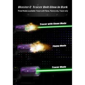 AceTech - Tracer z imitacją płomienia Blaster C Tracer Unit - Purple