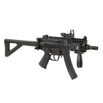 BattleAxe Łoże z szynami montażowymi do MP5K/PDW - Black