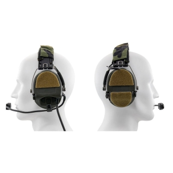 Earmor - Samoprzylepny panel z rzepem do ochronników słuchu MSA Sordin - Czarny - S14