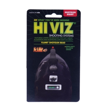 HIVIZ - Muszka światłowodowa Flame do strzelby - Zielona - FL2005-G