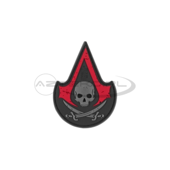 JTG - Naszywka 3D PVC - Assassin Skull - Blackmedic