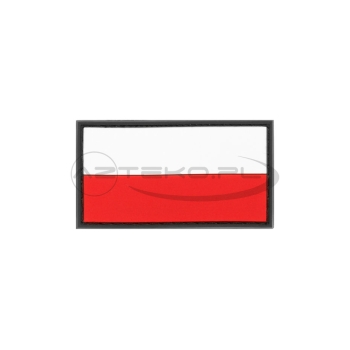 JTG - Naszywka 3D PVC - Flaga Polska mała - Color