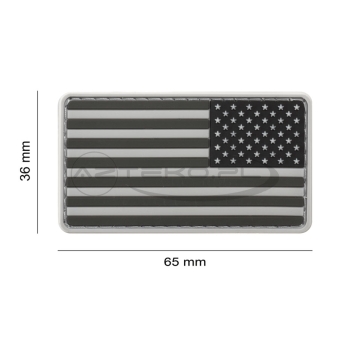 JTG - Naszywka 3D PVC - Flaga US Odwrócona - SWAT