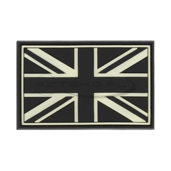 JTG - Naszywka 3D PVC - Flaga Wielka Brytania - Fosforyzująca