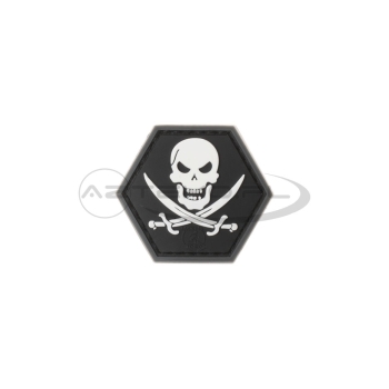 JTG - Naszywka 3D PVC - Hexagon No Fear Pirate - SWAT