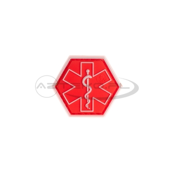 JTG - Naszywka 3D PVC - Hexagon Paramedic - Red