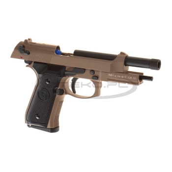 KJW - Replika pistoletu M9 A1 TBC Full Metal GBB - green gas - Tan