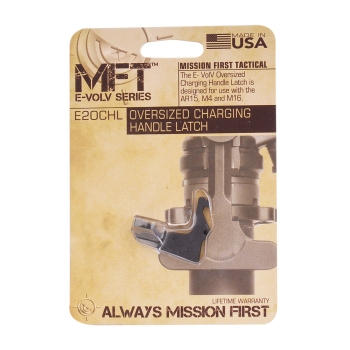 MFT - Powiększony ząb dźwigni napinania EvolV - AR-15 / M4 / M16 - Czarny - E2OCHL-BL