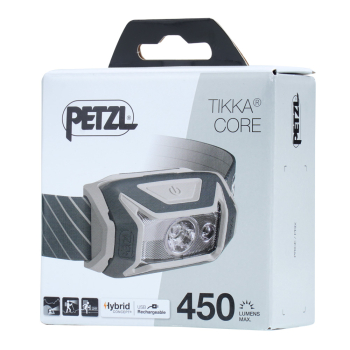 Petzl - Latarka czołowa LED akumulatorowa Tikka Core - 450 lm - Szara - E067AA00