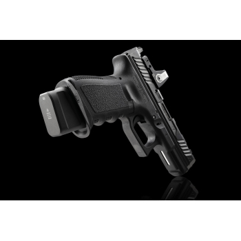 Strike Industries - Powiększona stopka magazynka Glock 19 + 5 - 9mm - Aluminiowa - Czarna - SI-EMP-AL-G19