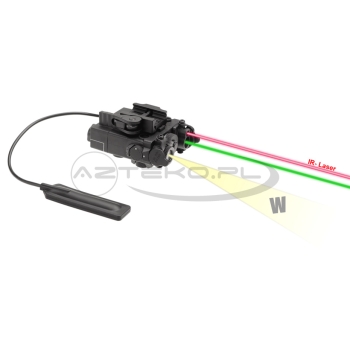 WADSN - Replika DBAL-A2 Illuminator - Zielony laser + IR - Black