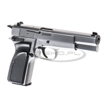 WE - Replika pistoletu Browning Hi Power MK III - Silver