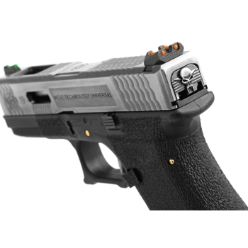 WE Replika pistoletu G19 Force Custom - Black Silver