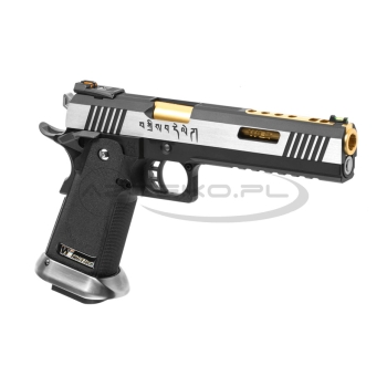 WE - Replika pistoletu Hi-Capa 6 Force A Gold Barrel Full Metal