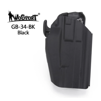 WoSport - Uniwersalna Kabura na Pas GB34 Sub-Compact (Glock 19, USP, CZ Duty) - Black