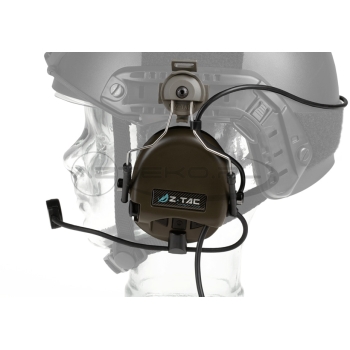 Z-Tactical - Zestaw słuchawkowy Z156 zSordin z adapterem do hełmów typu FAST - Foliage Green