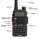 BAOFENG Duobander BAOFENG UV-5R 5W 2m/70cm VHF & UHF - Mikrofonosłuchawka GRATIS