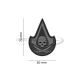 JTG - Naszywka 3D PVC - Assassin Skull - SWAT