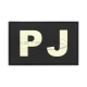 JTG - Naszywka 3D PVC - PJ - Fosforyzująca