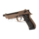 KJW - Replika pistoletu M9 A1 TBC Full Metal GBB - CO2 - Tan