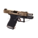 WE Replika pistoletu G19 Force Custom - Gold
