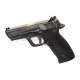 WE - Replika pistoletu WET-05 SV Gold Barrel Full Metal - Srebrny