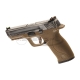 WE - Replika pistoletu WET-05 SV Silver Barrel Full Metal - Tan