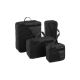 WISPORT - Zestaw organizerów do plecaka - PackBox Set - Czarny